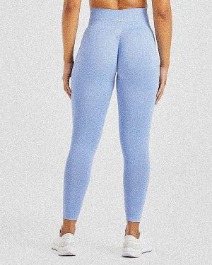Power Seamless Leggings - Blue: The Ultimate Performance Wear