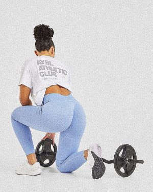 Power Seamless Leggings - Blue: The Ultimate Performance Wear