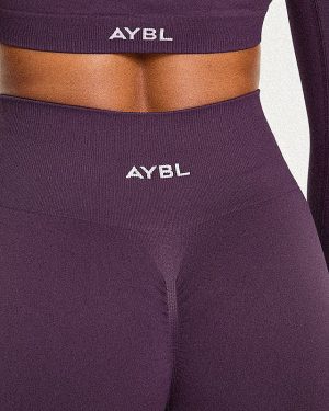 Power Seamless Leggings - Grape Wine: Ultimate Performance & Style