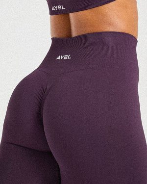 Power Seamless Leggings - Grape Wine: Ultimate Performance & Style