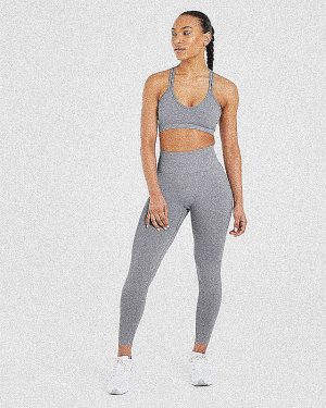 Power Seamless Leggings - Grey: The Ultimate Performance Wear