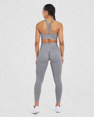 Power Seamless Leggings - Grey: The Ultimate Performance Wear
