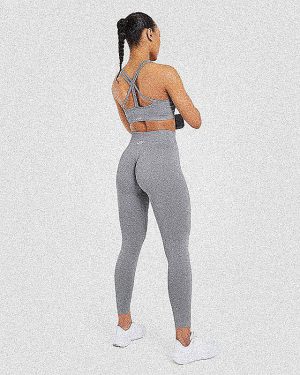 Power Seamless Leggings - Grey: The Ultimate Performance Wear