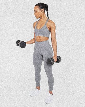 Power Seamless Leggings - Grey: The Ultimate Performance Wear