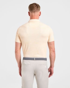 Precision Texture Polo - Peach: The Ultimate Performance Wear