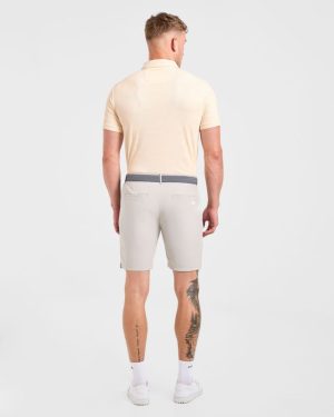 Precision Texture Polo - Peach: The Ultimate Performance Wear