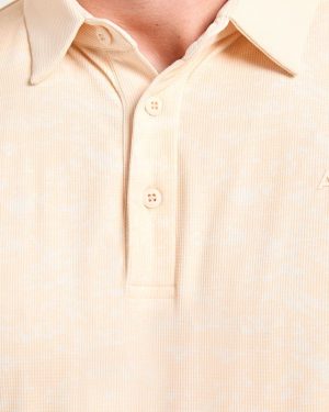 Precision Texture Polo - Peach: The Ultimate Performance Wear