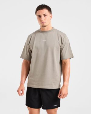 Rebound T Shirt - Dusky Olive: The Ultimate Cotton Essential