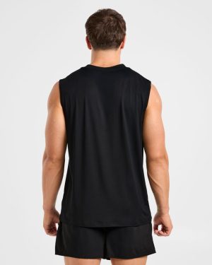 Reinforce Training Tank - Black: The Ultimate Modal-Blend Performance Wear