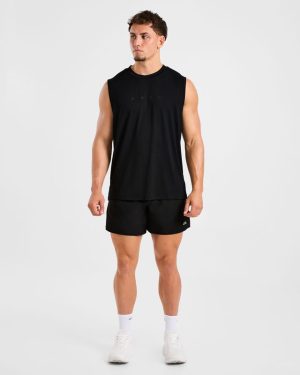 Reinforce Training Tank - Black: The Ultimate Modal-Blend Performance Wear