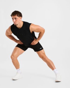 Reinforce Training Tank - Black: The Ultimate Modal-Blend Performance Wear