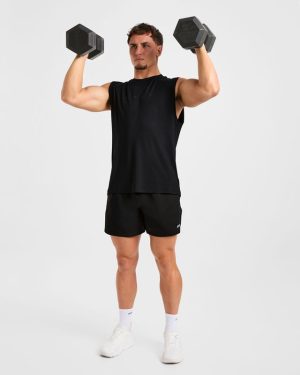 Reinforce Training Tank - Black: The Ultimate Modal-Blend Performance Wear