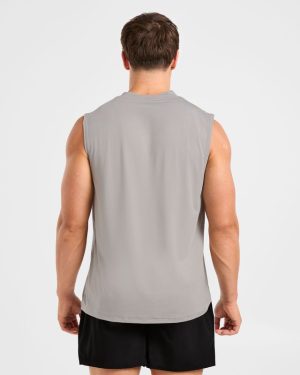 Reinforce Training Tank - Clay Grey: The Ultimate Modal Blend for Serious Lifters