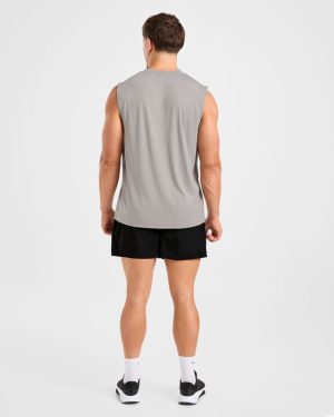 Reinforce Training Tank - Clay Grey: The Ultimate Modal Blend for Serious Lifters