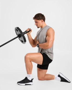 Reinforce Training Tank - Clay Grey: The Ultimate Modal Blend for Serious Lifters