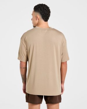 Reinforce Training T-Shirt - Tawny Brown: The Ultimate Modal-Blend Performance Tee