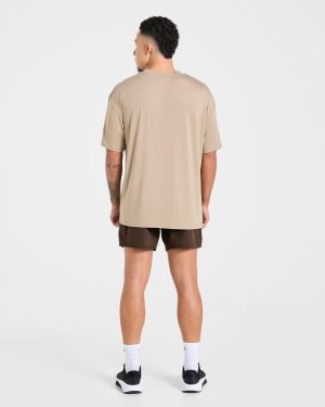Reinforce Training T-Shirt - Tawny Brown: The Ultimate Modal-Blend Performance Tee