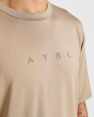 Reinforce Training T-Shirt - Tawny Brown: The Ultimate Modal-Blend Performance Tee