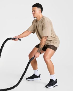 Reinforce Training T-Shirt - Tawny Brown: The Ultimate Modal-Blend Performance Tee