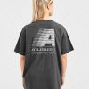 Retro Athletics Oversized T Shirt - Charcoal: The Ultimate Comfort & Style Fusion