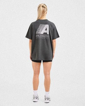 Retro Athletics Oversized T Shirt - Charcoal: The Ultimate Comfort & Style Fusion