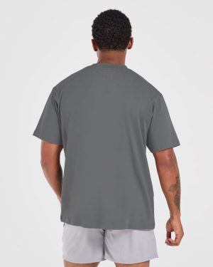 Retro Oversized T Shirt - Steel: The Ultimate Comfort & Style Fusion