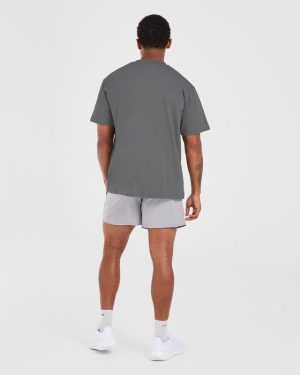Retro Oversized T Shirt - Steel: The Ultimate Comfort & Style Fusion