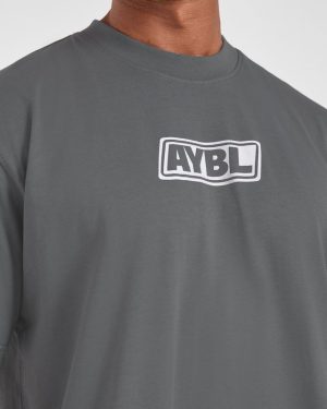 Retro Oversized T Shirt - Steel: The Ultimate Comfort & Style Fusion