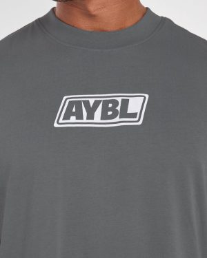 Retro Oversized T Shirt - Steel: The Ultimate Comfort & Style Fusion