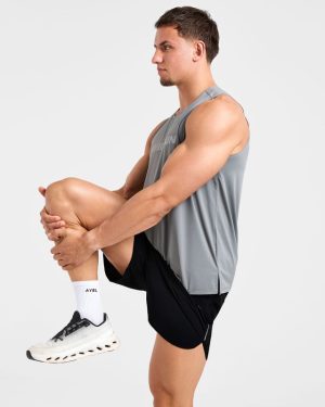 Run Loose Tank - Thunder Grey: The Ultimate Performance Running Top