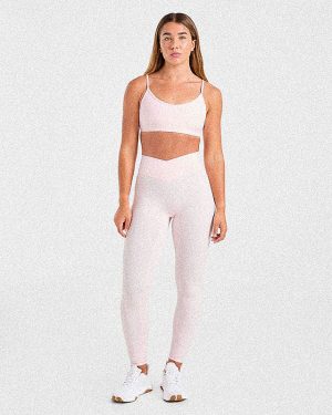 Sculpt Wrap Leggings - Iced Pink: The Ultimate Second-Skin Fit