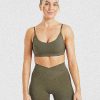 Sculpt Wrap Sports Bra - Deep Khaki: The Ultimate Fusion of Style and Support