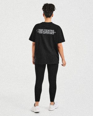 Show Up Oversized T Shirt - Black | Premium Comfort & Style