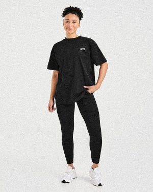 Show Up Oversized T Shirt - Black | Premium Comfort & Style