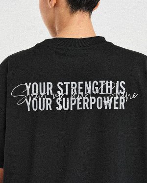 Show Up Oversized T Shirt - Black | Premium Comfort & Style