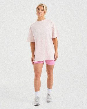 Show Up Oversized T Shirt - Pink: The Ultimate Comfort & Style Statement