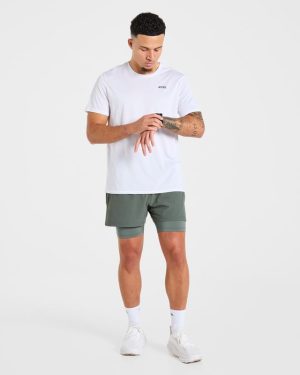Signature 2-in-1 Shorts Deep Olive: The Ultimate Training Companion