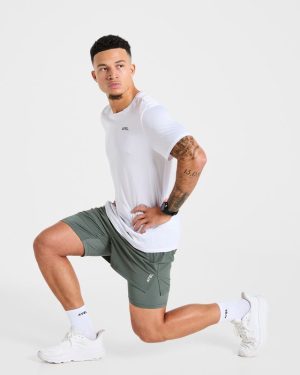 Signature 2-in-1 Shorts Deep Olive: The Ultimate Training Companion