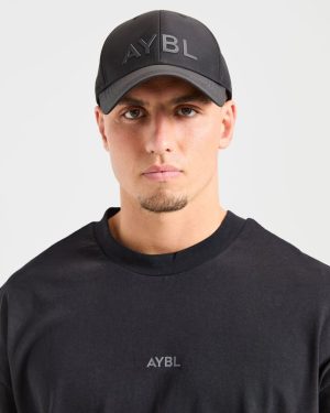 AYBL Black Sports Cap - Premium Cotton Performance Headwear