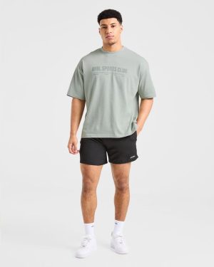 Sports Club Dot Oversized T-Shirt - Green Mist: The Ultimate Comfort Upgrade