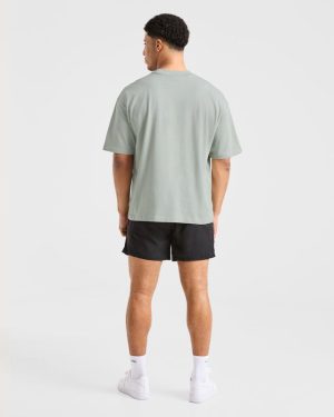 Sports Club Dot Oversized T-Shirt - Green Mist: The Ultimate Comfort Upgrade