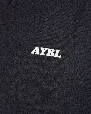 Sports Club Wavy Oversized T-Shirt - Black