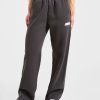 Sports Essentials Oversized Straight Leg Joggers - Charcoal/Pink