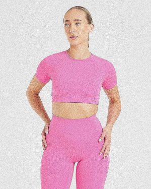 Staple Crop Top - Summer Pink: The Ultimate Performance Essential