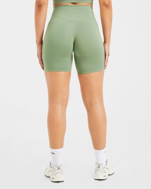 Staple Cycling Shorts - Olive Green: The Ultimate Sculpting Performance Wear