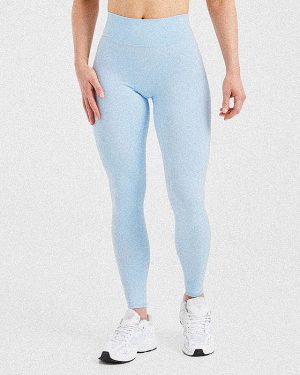 Staple Leggings - Pastel Blue: The Ultimate Sculpting Workout Companion