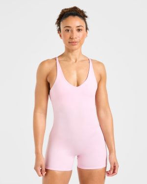 Staple Shorts All In One - Pastel Pink: The Ultimate Versatile Activewear Solution