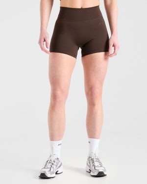 Staple Shorts - Brown: Engineered for Performance and Style