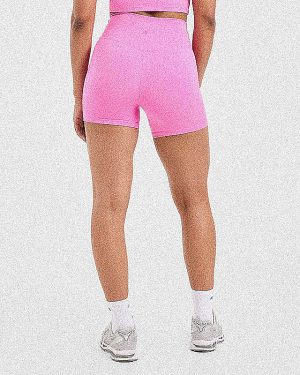 Staple Shorts - Summer Pink: The Ultimate High-Waisted Workout Essential