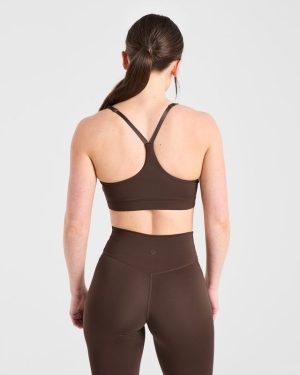 Staple Sports Bra - Brown: The Ultimate Medium-Support Activewear